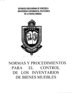 normas y procedimientos para ` el control