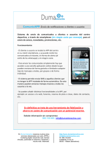 ComunicAPP: Envío de notificaciones a clientes