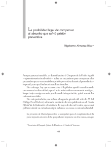 La posibilidad legal de compensar al absuelto que sufrió prisión