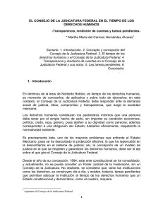 EL CONSEJO DE LA JUDICATURA FEDERAL EN EL TIEMPO DE