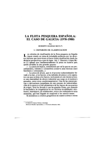 LA FLOTA PESQUERA ESPAÑOLA: EL CASO DE GALICIA (1970
