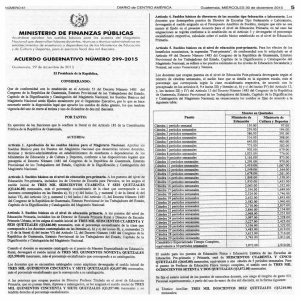 NÚMERO 67 Acuérdose aprobar los sueldos básicos para los