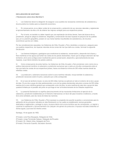DECLARACIÓN DE SANTIAGO (“Declaración sobre Zona Marítima