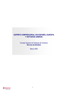 ESPÍRITU EMPRESARIAL EN ESPAÑA, EUROPA Y ESTADOS
