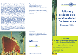 Políticas y estéticas de la modernidad en Centroamérica