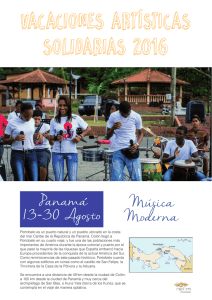 Panamá: Música Moderna. Opción 1: Del 13 al 27 de