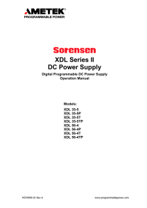 XDL Series II DC Power Supply