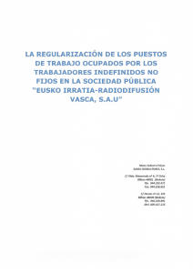 Informe jurídico de Regularización de Indefinidos no fijos en EITB