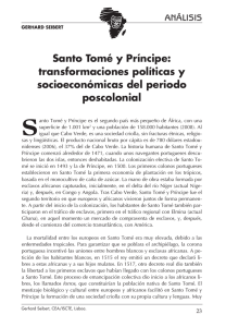 Santo Tomé y Príncipe: transformaciones políticas y