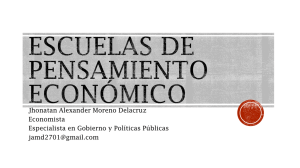 Jhonatan Alexander Moreno Delacruz Economista Especialista en