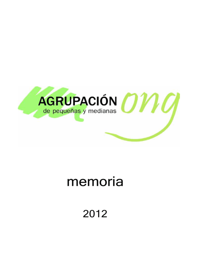 Memoria De Actividades 2012