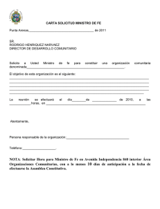 carta solicitud ministro de fe - Municipalidad de Punta Arenas
