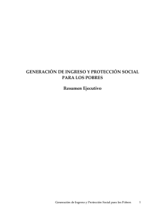 Generación de Ingreso y Protección Social para los