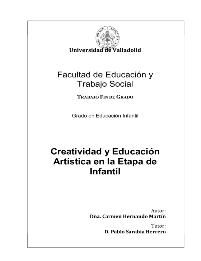 Creatividad Y Educación Artística En La Etapa De Infantil