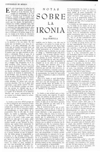sobre ironia - Revista de la Universidad de México