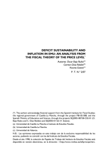 Deficit sustainability and inflation in EMU: an analysis from the fiscal