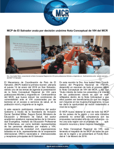 MCP de El Salvador avala por decisión unánime Nota Conceptual