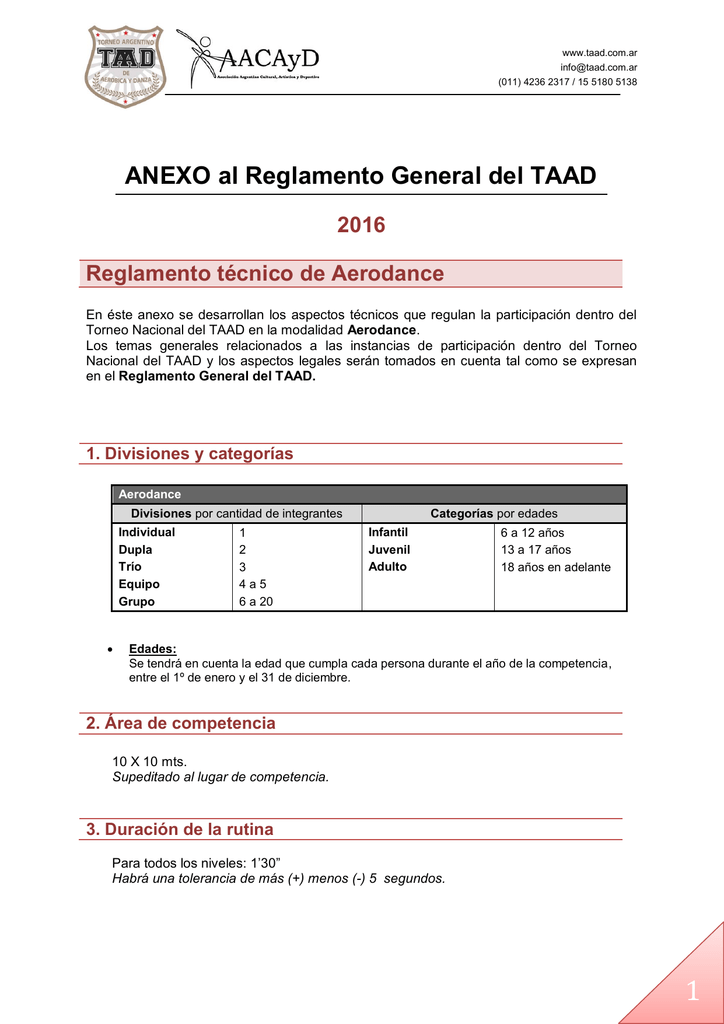 Anexo Al Reglamento General Del Taad