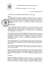 acuerdo concejo 016 - Municipalidad Distrital de San Luis