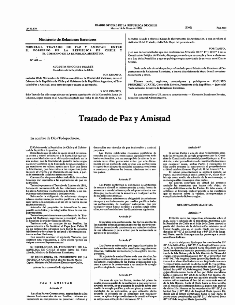 Tratado De Paz Y Amistad 2651