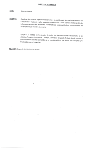 Dirección de Gabinete. - Secretaría de Defensa del Consumidor y el