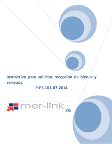 p-ps-101-07-2014 solicitud de recepción de bienes y - Mer-Link
