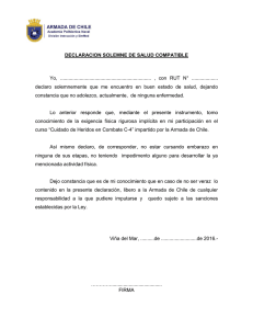 DECLARACION SOLEMNE DE BUENA SALUD