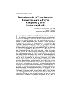 Tratamiento de la Toxoplamosis - Universidad Nacional de Colombia