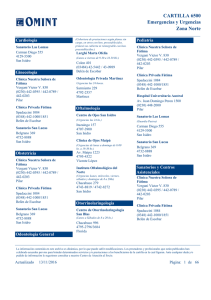 Zona Norte CARTILLA 6500 Emergencias y Urgencias