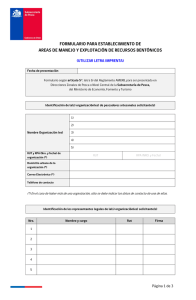 formulario para establecimiento de areas de manejo y explotación