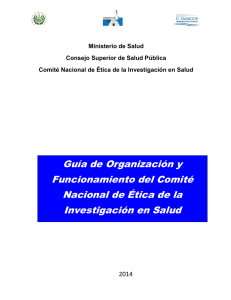 Guía de Organización y Funcionamiento del Comité Nacional de