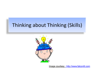 Thinking about Thinking (Skills)