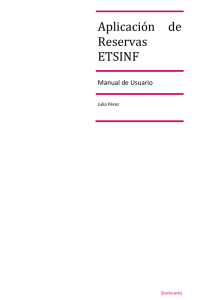 Manual Aplicación de Reservas de la ETSINF