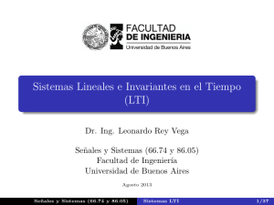 Sistemas Lineales e Invariantes en el Tiempo (LTI)