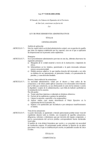 Ley de Procedimientos Administrativos