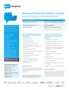 Human Resources Service Center