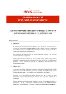 PROGRAMA DE BECAS RESIDENCIA UNIVERSITARIA VIC