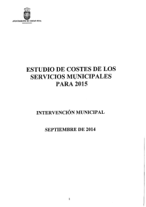 estu …) de costes de los servicios municipales