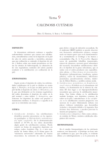 Tema 9 CALCINOSIS CUTÁNEAS
