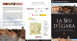 Mapa - Guía de la Seu d`Ègara. Esglésies de Sant Pere