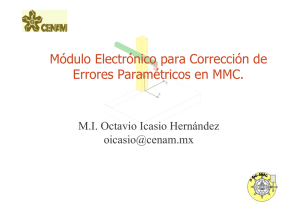 Módulo Electrónico para Corrección de Errores Paramétricos en MMC.