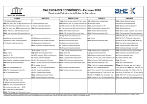 Febrero 2016 - Bolsa de Barcelona