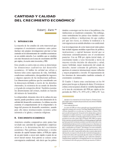 Cantidad y Calidad del Crecimiento Económico