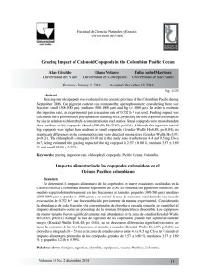 Impacto alimentario de los copépodos calanoides en el Océano