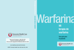 Mi terapia de warfarina - University of Utah Health Care