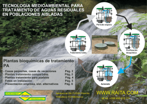 Sistemas bioquÍmicos de tratamiento de aguas