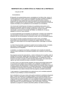 Manifiesto de la Unión Cívica al Pueblo de la República