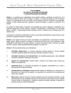 Ley de Desarrollo Rural Sustentable del Estado de