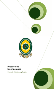 Proceso de Inscripciones - Universidad de Cundinamarca