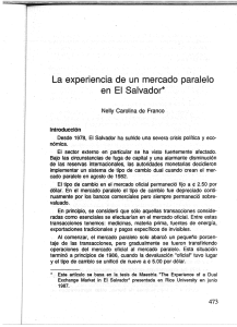 La experiencia de un mercado paralelo en El Salvador